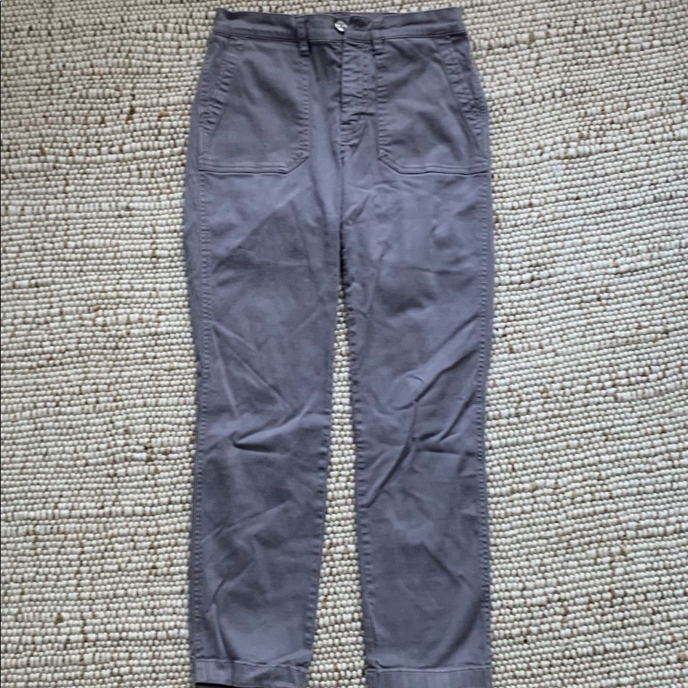J.Crew Vintage Straight Cargo Pants in Slub Sateen